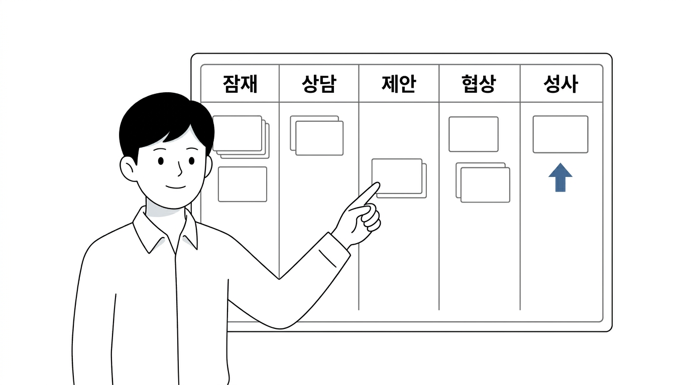 무료 CRM 프로그램 — 영업 파이프라인